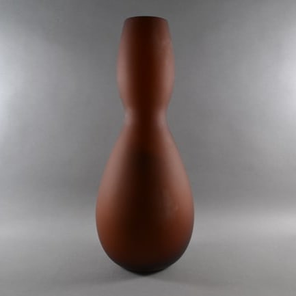 Venini, Double Gourd Vase, 1997: Brown Glass, signed and dated on underside: Venini '97, H: 19 3/4", w: 7 3/4"