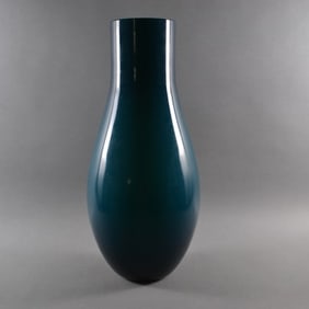 Venini, Tall Sapphire Vase, 2002