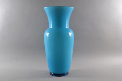 Venini, Opalino, Aquamarine Vase, 1999
