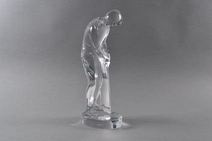 Baccarat Crystal Golfer Figurine