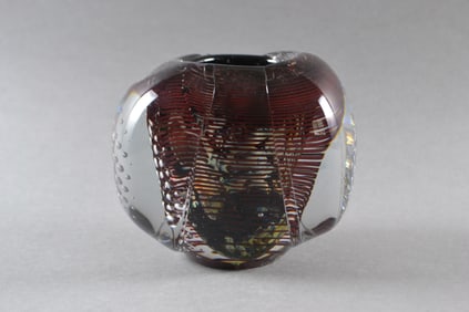 Josh Simpson (American), Paperweight Bud Vase, 1982