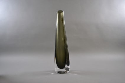 Nils Landberg For Orrefors, Nils Landberg Dusk Collection Crystal Vase