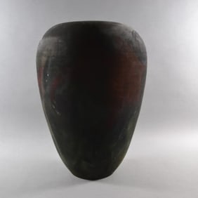 Leslie Mitchell, Raku Pottery Vase, Late 20th Century