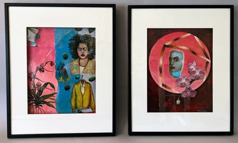 Alejandro Mazon (Cuban/American, B.1962), Things You Left Behind, 2000  And Red Moon, 2000