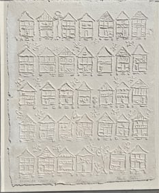 Blanche Batson (American, 1929 -2001)  Neshoba County Fair, Pressed Paper Floated On Canvas, Ed.