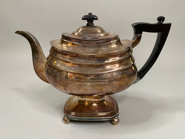 English Sterling Silver Tea Pot, London, 1813