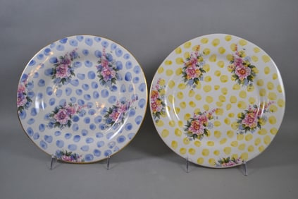 Mackenzie Childs Terracotta Dinner Plates,1989-1993