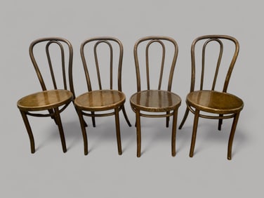 Set Of Four Thonet Cafe Chairs