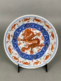 Late Qing Small Dragon Pattern Bowl