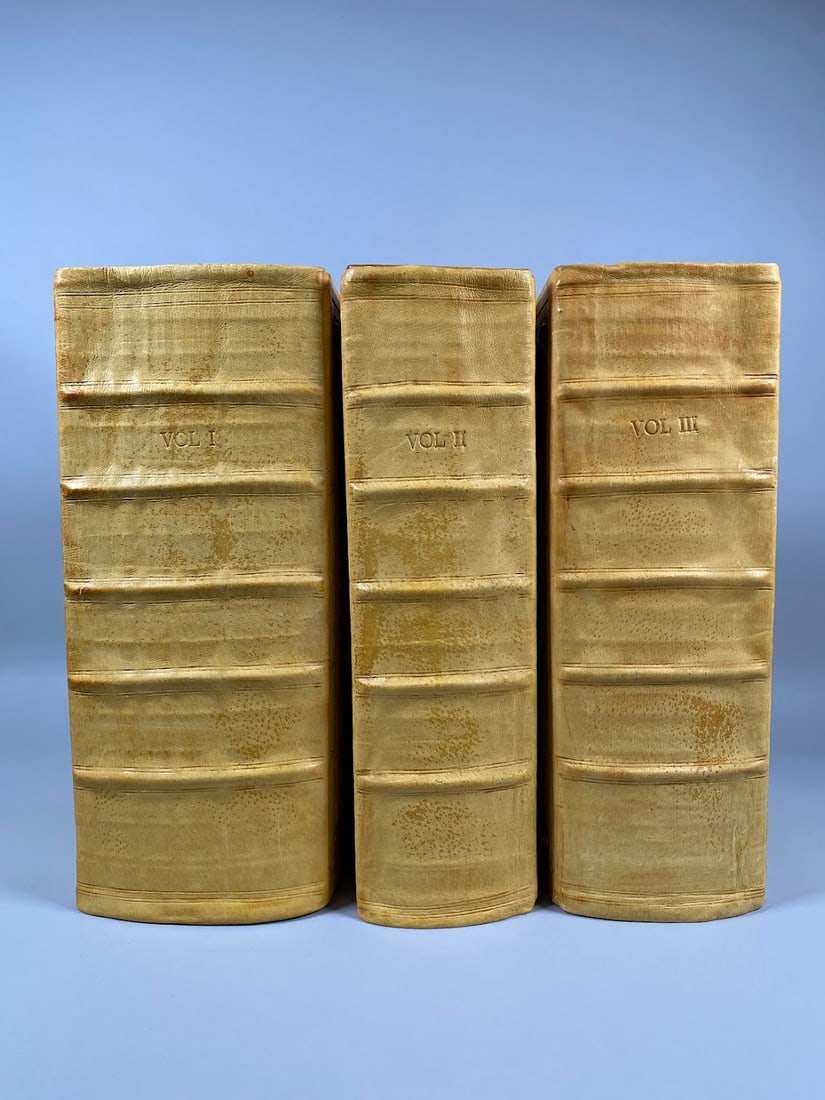 Bach's Calov Bible, 3- Volume Facsimile Copy, Modern: This is a full-color deluxe facsimile of the 3-volume Bible commentary compiled by 17th-century theologian Abraham Calov and once in the library of Johann Sebastian Bach. The original Bach's Calov Bib