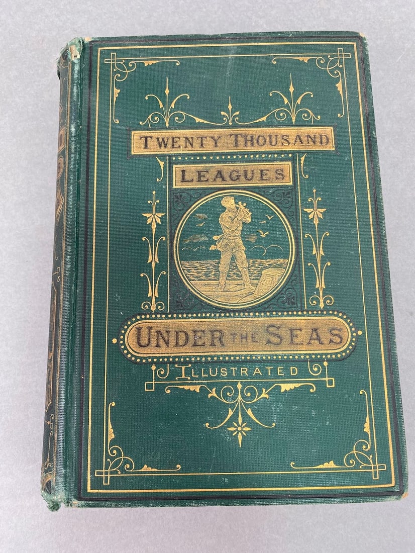 Verne, Jules (1828-1905) Twenty-Thousand Leagues Under The Sea, 1873: Boston: Smith 1873. Octavo Bound In Pictoria