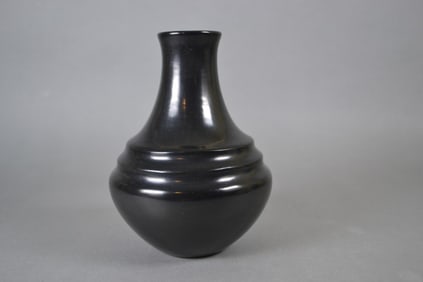 Greg Garcia (b. 1961), Black Glazed Art Pottery Vase