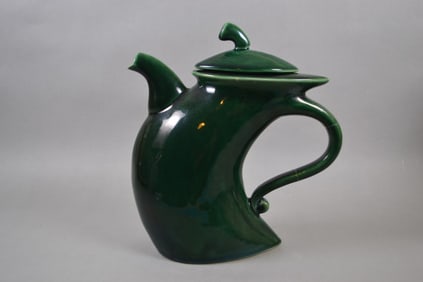 Michael Lambert Strutting Green Teapot
