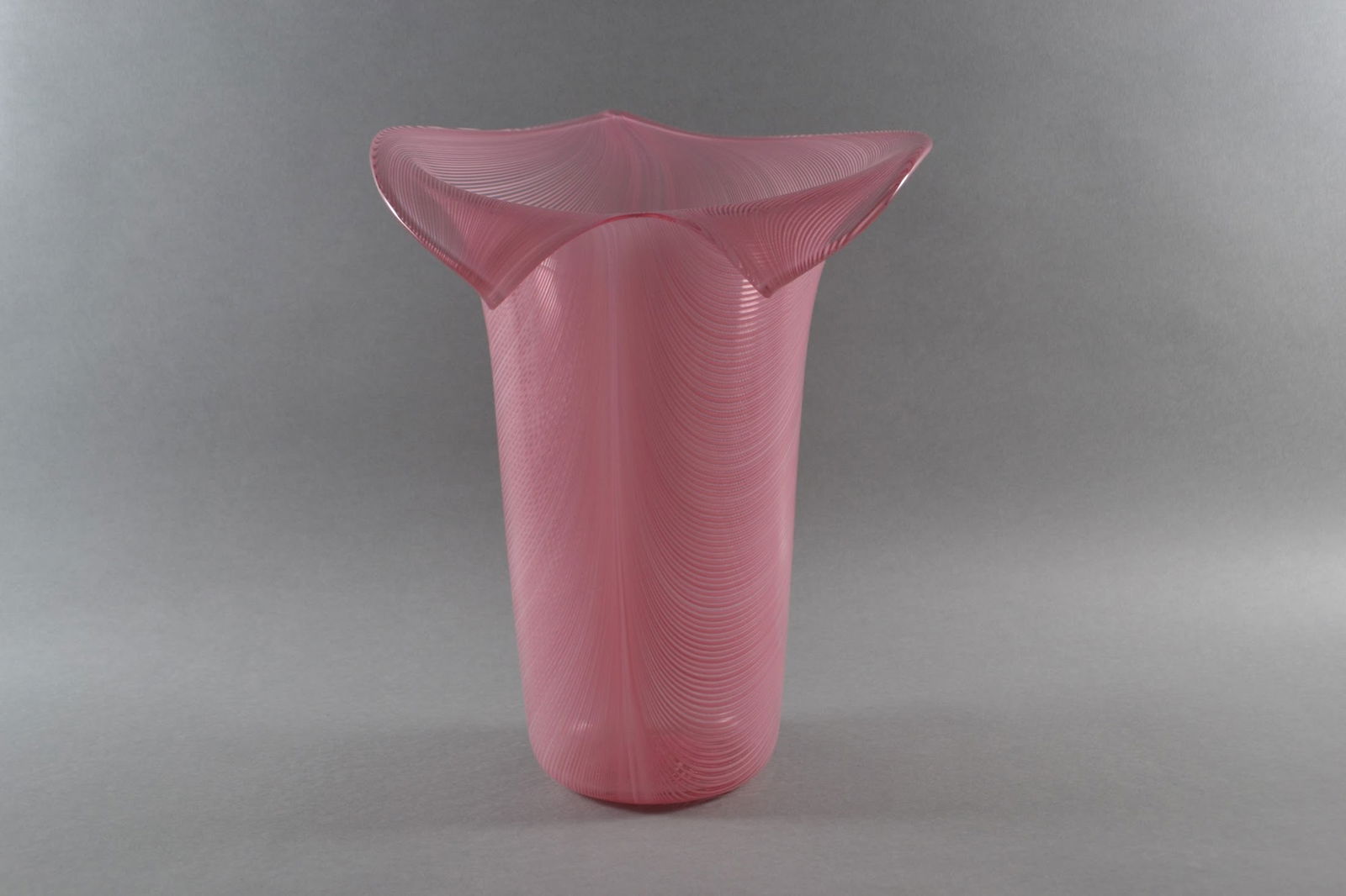 Tyra Lundgren (1897-1979) For Venini Calla Vase: Signed and dated (on underside): Venini 2001, H: 11 3/8, w: 8 1/2 inches