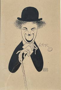 Albert Hirschfeld (American, 1903-2003) Charlie Chaplin, C. 1950