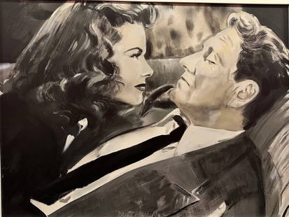Dan Tarantula (American) Casablanca: Oil on canvas, signed (at lower center), Dan Tarantula, H: 39 3/8 x w: 50 3/4 inches (framed), H: 36 x w: 47 3/4 (stretcher)