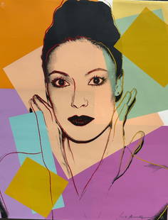 Andy Warhol (American, 1928-1987) Karen Kain, C. 1980: screen print in colors, signed, inscribed and numbered in pencil (at lower right): HC 5/5 Andy, printers blind stamp (at lower left), H: 47 x w: 39 1/4 inches (framed), h: 40 x w: 31 7/8 inches