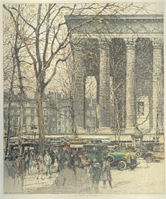 Luigi Kasimir ( Austro-Hungarian, 1881 - 1962), Paris Boul, De La Madeleine