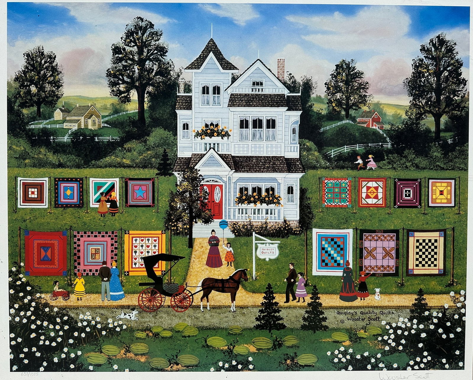 Jane Wooster Scott (American, B. 1920), Quigley's Quality Quilts, 20th Century (1 of 6)