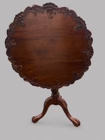 Chippendale Style, Tilt Top Tea Table, 20th Century