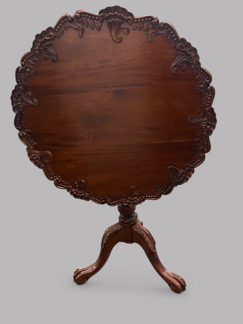 Chippendale Style, Tilt Top Tea Table, 20th Century (1 of 5)