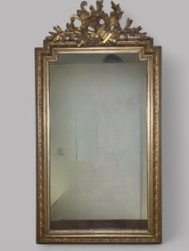 French Neo Classical Style Carved And Gilt Wood Mirror, 19th Century
