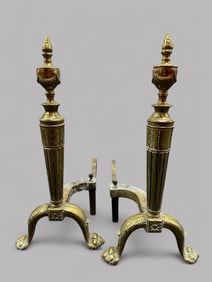 Pair Of Neo Classical Style Andirons