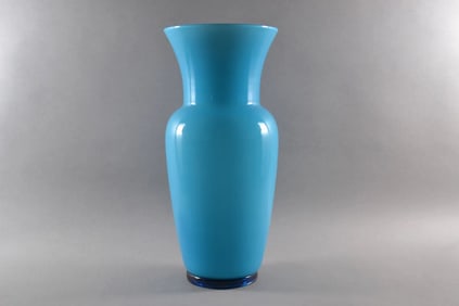 Venini, Opalino, Aquamarine Vase, 1999