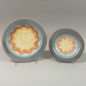 Mackenzie Childs Brittany Dinner Plate And Salad Plate