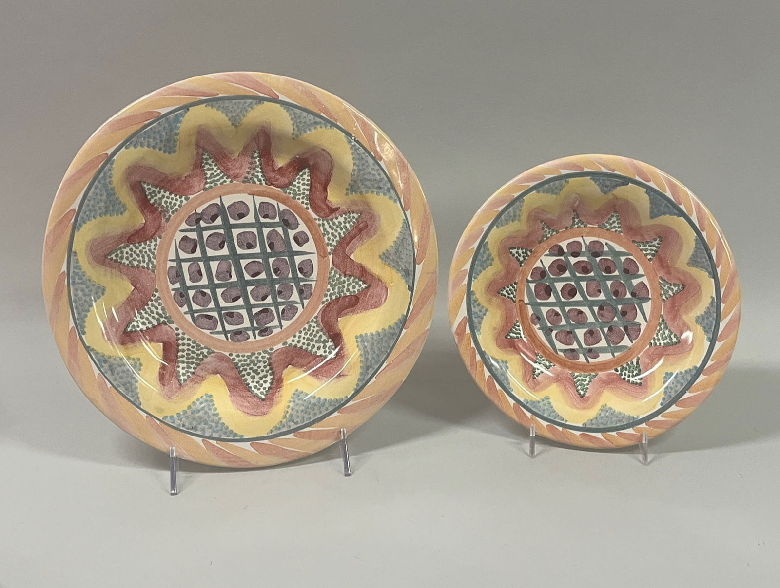 Mackenzie Childs Keukenhof Dinner Plate And Salad Plate (1 of 5)