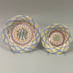 Mackenzie Childs Aalsmeer Dinner Plate And Salad Plate
