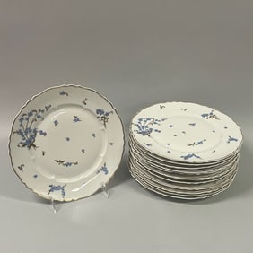 Set Of 13 Haviland Limoges Montrary Dinner Plates
