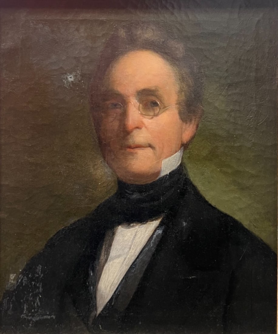 American School, Portrait Of A Gentleman, Late 18th / Early 19th Century: Oil On Canvas H: 26 1/4 inches x w: 22 1/2 inches (framed) H: 22 x w: 18 1/8 inches (stretcher)