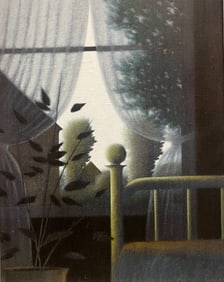 Robert Kipniss (American, B. 1931), Bedroom Window, C. 1980