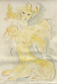 Leonor Fini (Argentinian, 1907-1996) Sphinx, C. 1980
