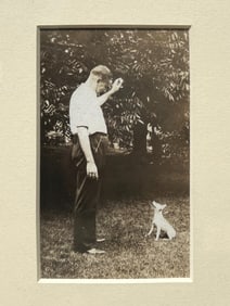 Unknown Artist, Dog Trainer, Photograph On Paper, Circa 1950