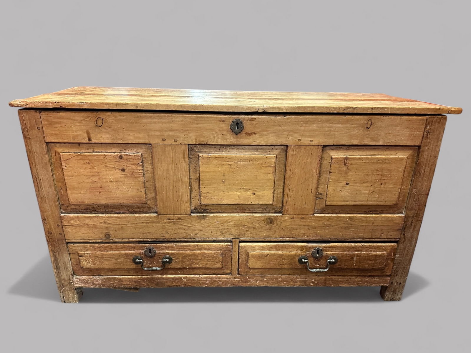 Probably American, Pine Blanket Chest, 1740-1800 (1 of 5)