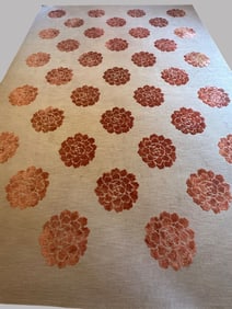 Safavieh Machine Made Large Orange Poppy Area Rug