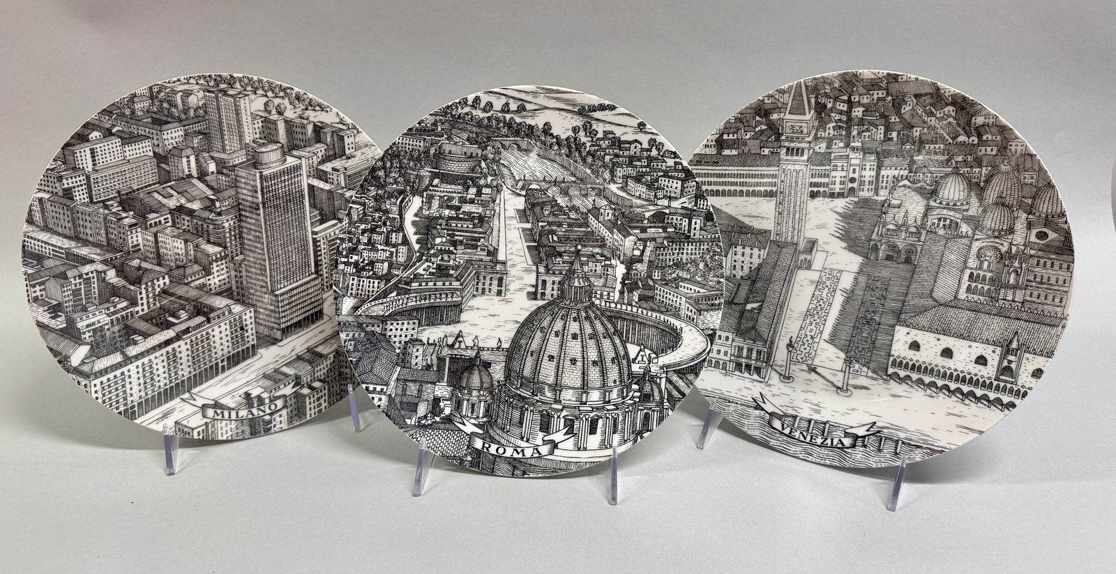 Fornasetti Milano Citta' D'Italia Plates (3) (1 of 12)