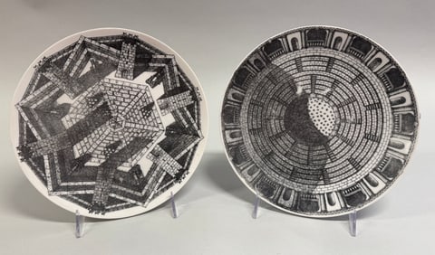 Fornasetti Milano Cortili Plates (2)