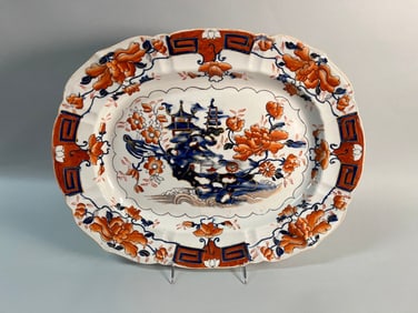 Masons Ironstone China Imari Style Large Platter, C 1830s