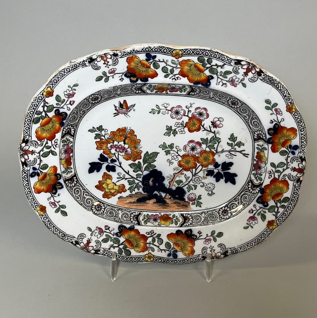 Ridgeway Real Stone China Ironstone Peruvian Small Platter, C. Mid-19th Century (1 of 3)
