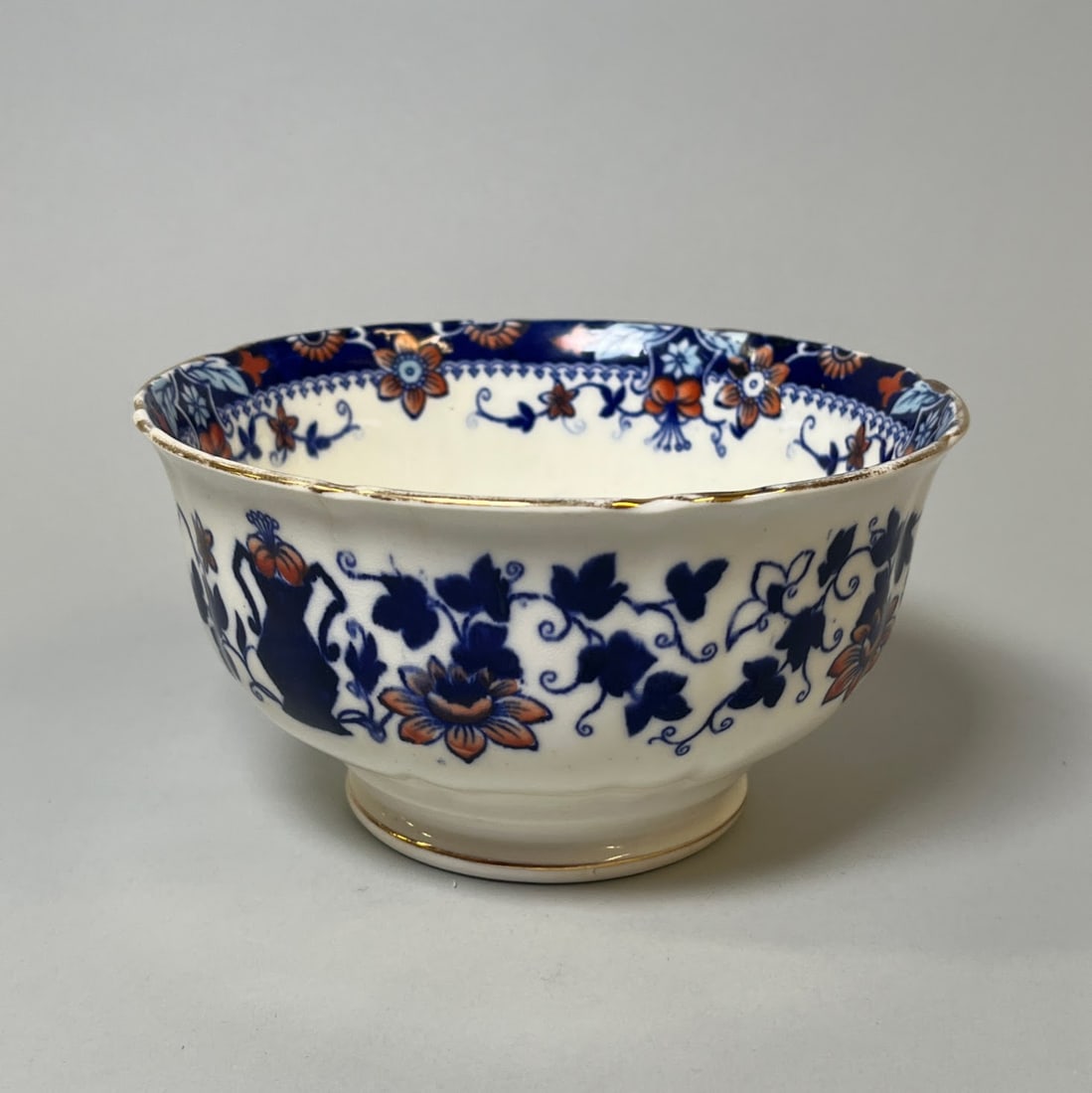 Staffordshire Imari Ware Japan Open Bowl, C 19th Century (1 of 3)