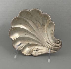 Frank W Smith Sterling Silver Hollowware Butter Shell, C 1930s