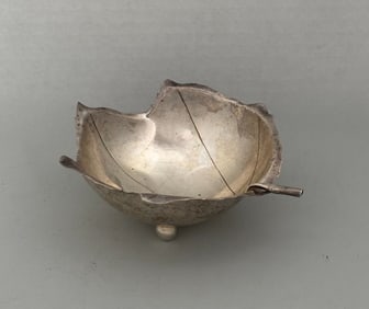 Alfredo Sciarrotta (1907-1988) For Bailey, Banks & Biddle Sterling Silver Leaf Form Footed Bowl, C.