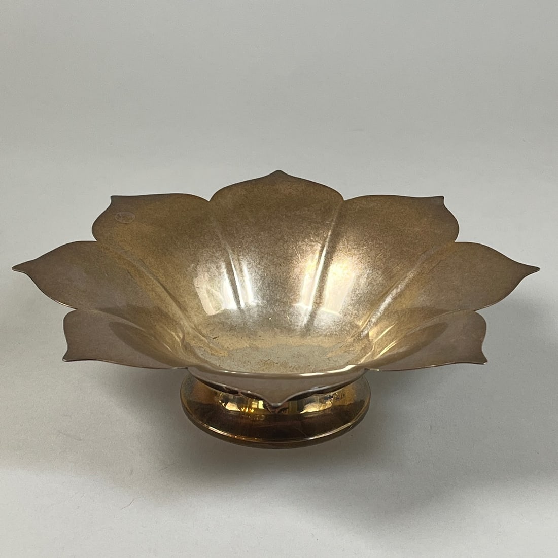 Tiffany & Co. Sterling Silver Floral Bowl: Stamped on underside Tiffany & Co Sterling Silver 8.16629 ozt H: 9 x w: 7 3 /4 x d: 5 1/4 inches H: 2 1/4 x w: 8 1/4 inches