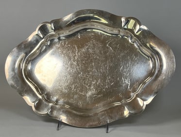 Reed & Barton Sterling Silver Oval Tray, C 1933