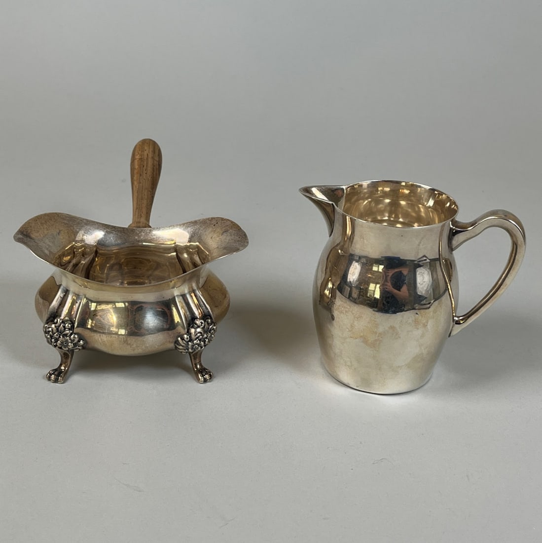 Poole Sterling Silver Revere Creamer And Pipkin Lancaster Rose (1 of 7)