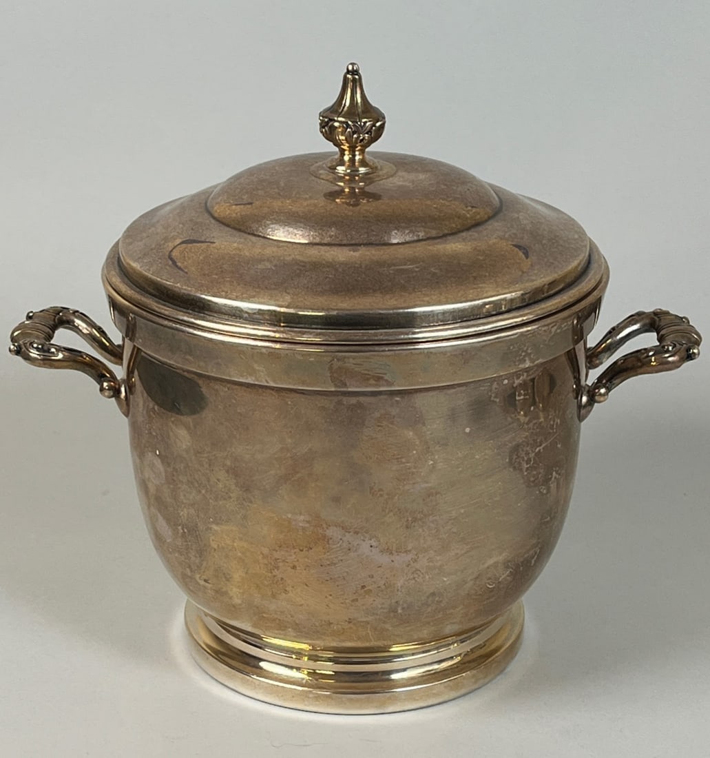 Poole Sterling Silver Ice Bucket With Inset Glass (1 of 6)