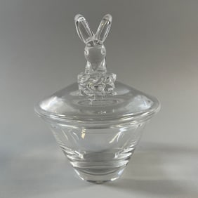 Steuben Ram's Head Covered Candy Dish